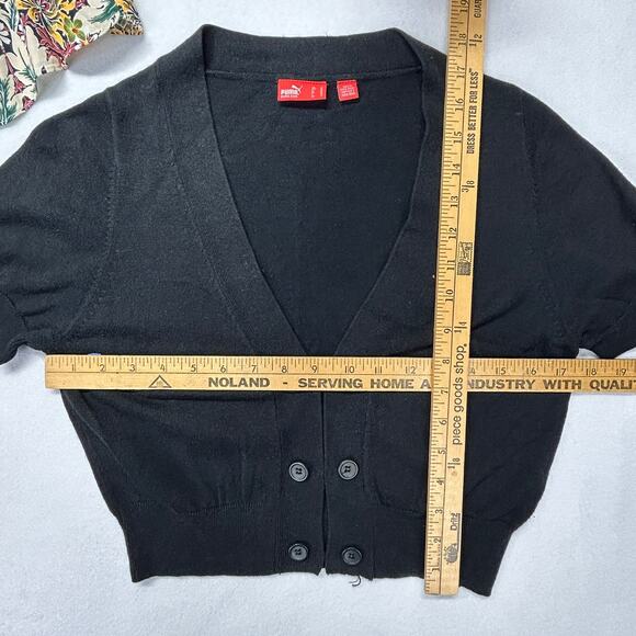 3pc Outfit Womens 6 Athleta Paper Bag Shorts & TopShop Flowy Crop Puma M Sweater - Picture 16 of 16